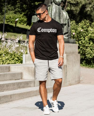 Compton Black T-Shirt Urban Classics Compton Black T-Shirt Urban Classics