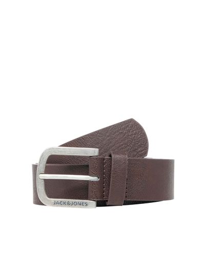 Mākslīgās ādas josta tumši brūna Jack & Jones Mākslīgās ādas josta tumši brūna Jack & Jones