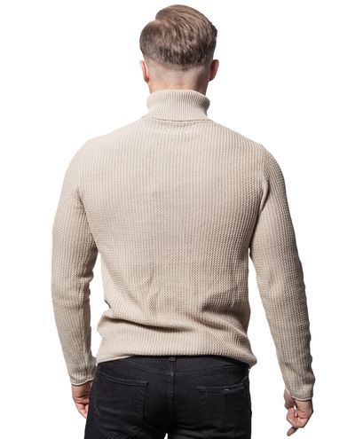 Carlos Roll Neck Knit Oatmeal Jack & Jones