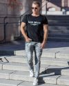 Slava Ukraini T-Shirt Doubleprint Black by Jerone
