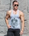 Bradley Print Tank Top Gray Wulf