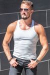 Grey Rib Tank Top Men Jerone