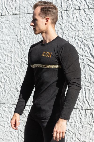 Icon Embroided Longsleeve Black Jerone