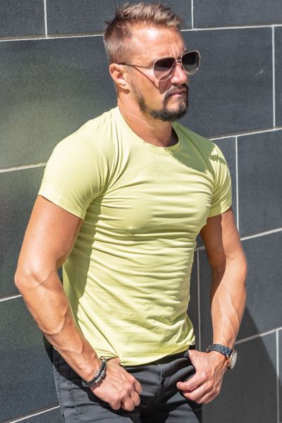 Neon Yellow T-Shirt With Elasthane Jerone