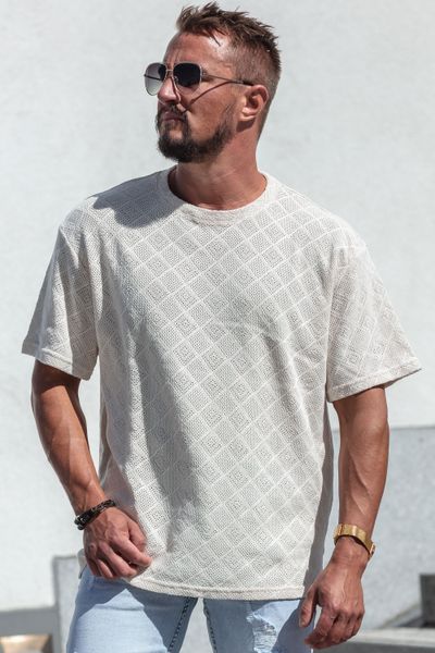 Off White Crochet T-Shirt Carisma
