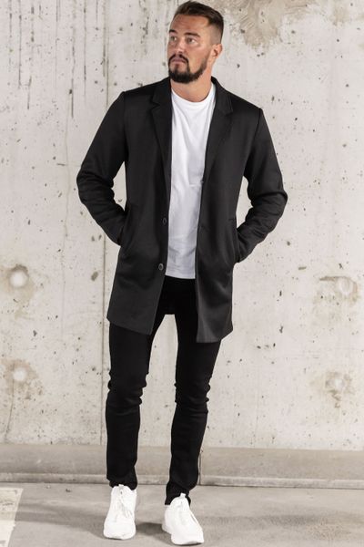 Chuck Black Coat Men JACK & JONES Chuck Black Coat Men JACK & JONES