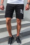 LA melnās collegeshortas ar rāvējslēdzēja kabatām JERONE