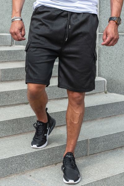 Melni vīriešu sporta šorti