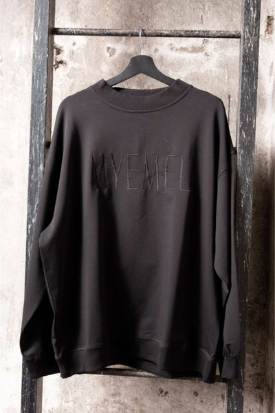 Vīriešu melna oversize sporta krekls MYEMEL