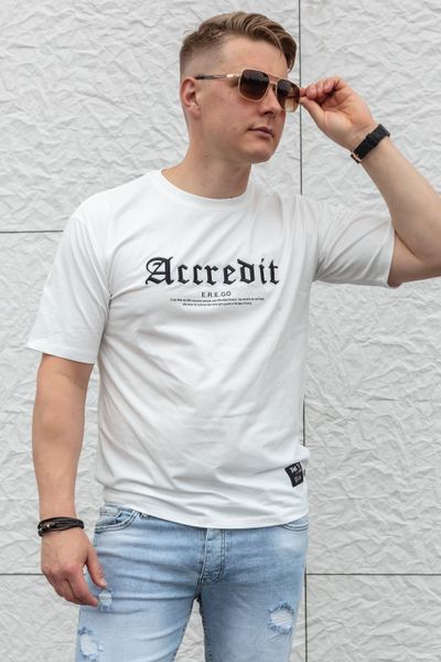 Accredit balta T-krekls JERONE