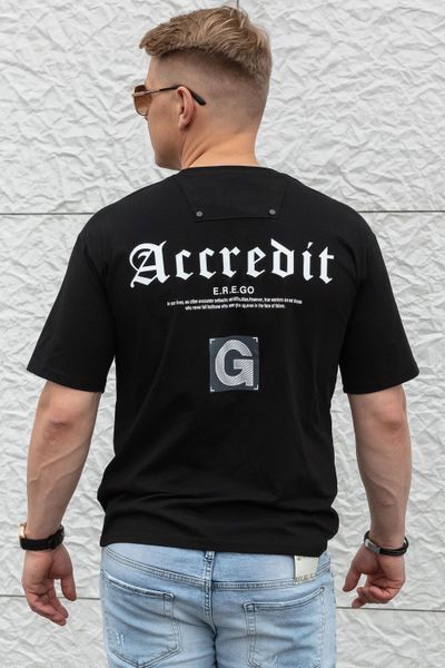 Accredit melna T-krekls JERONE Accredit melna T-krekls JERONE