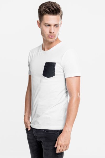 Sintētiskās ādas kabatas T-krekls Urban Classics